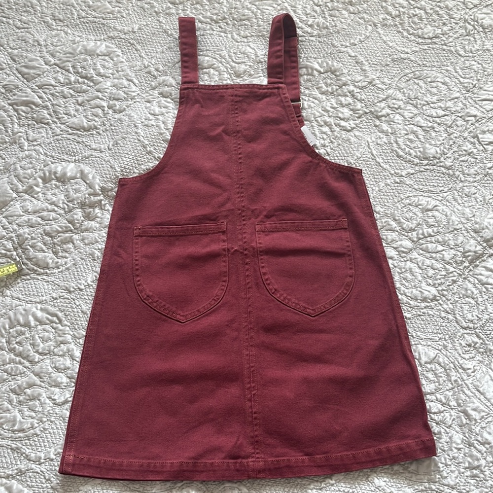 Frank and Oak Maroon Denim Jumpsuit Dress Size Small